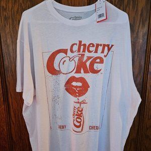 Grayson Threads, The Label Juniors' Cherry Coke Graphic T-Shirt SZ XL